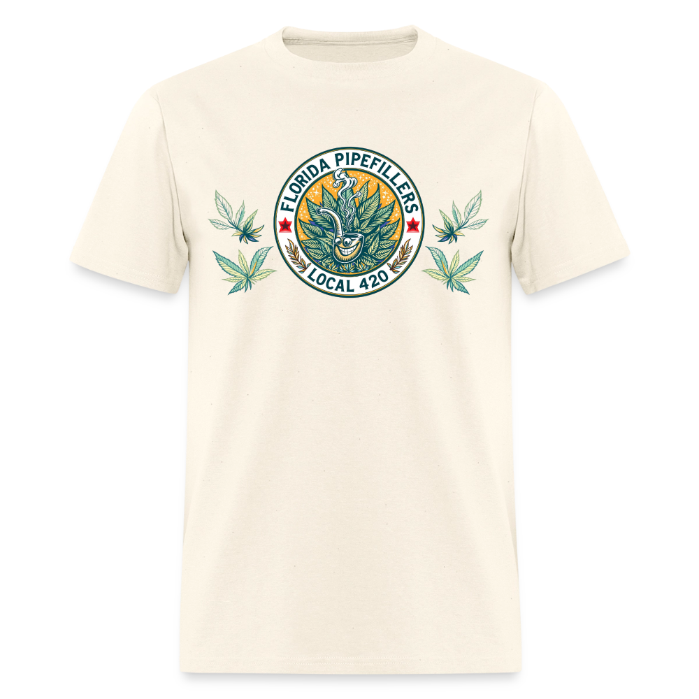 FLORIDA PIPEFILLERS LOCAL 420 F/B DESIGN Men's T-Shirt - sweet cream heather