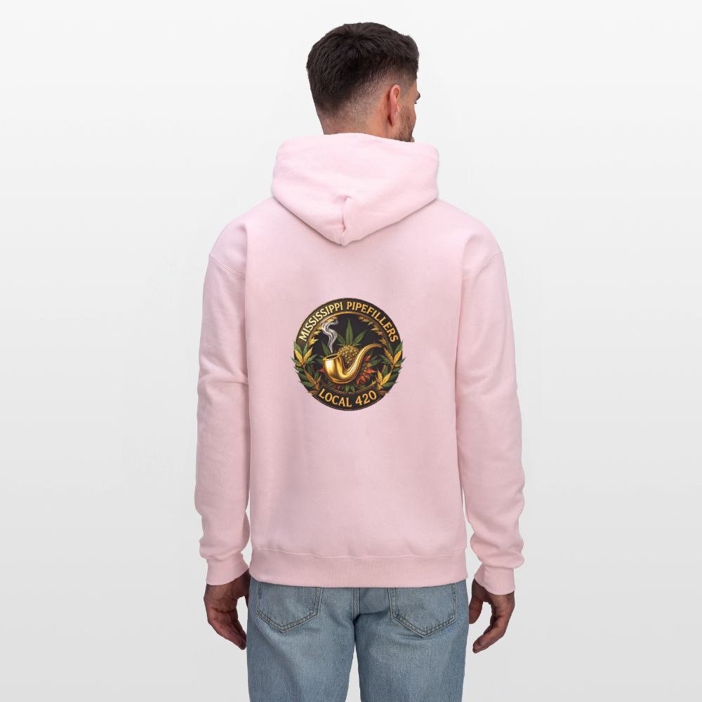 MISSISSIPPI PIPEFILLERS LOCAL 420 Men's Hoodie - pale pink