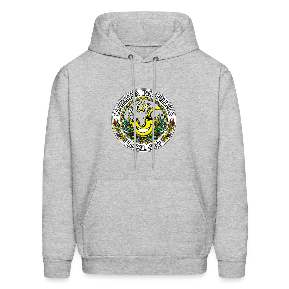 LOUISIANA PIPEFILLERS LOCAL 420 Men's Hoodie - heather gray