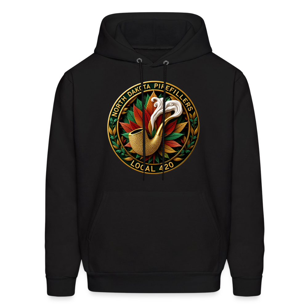 NORTH DAKOTA PIPEFILLERS LOCAL 420 F/B DESIGNS Men's Hoodie - black