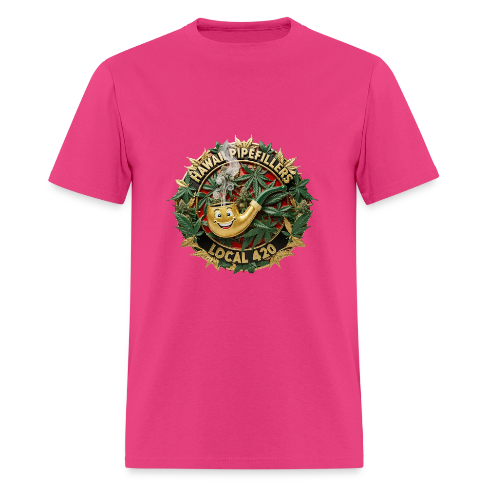HAWAII PIPEFILLERS LOCAL 420 Men's T-Shirt - fuchsia
