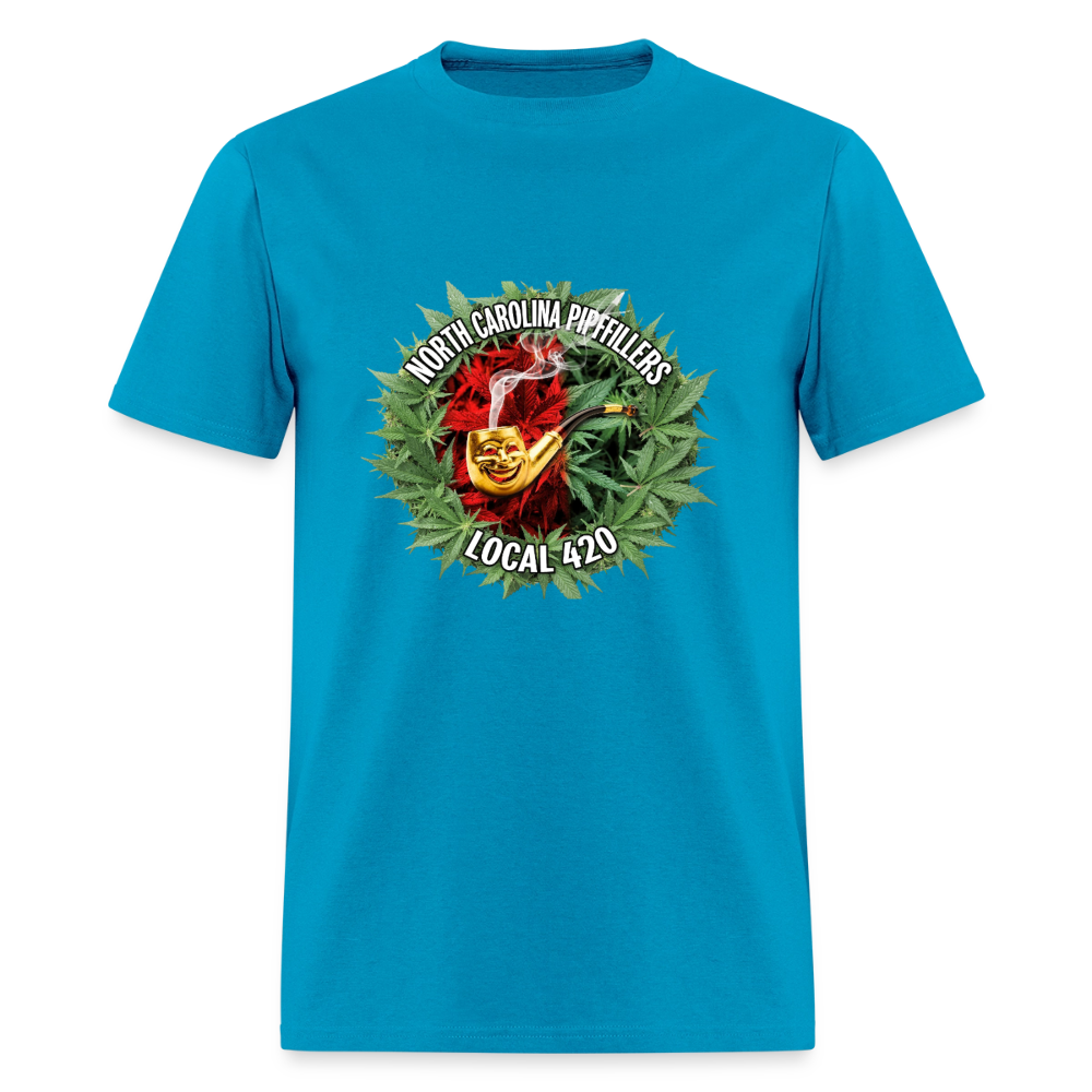 NORTH CAROLINA PIPEFILLERS LOCAL 420 Men's T-Shirt - turquoise