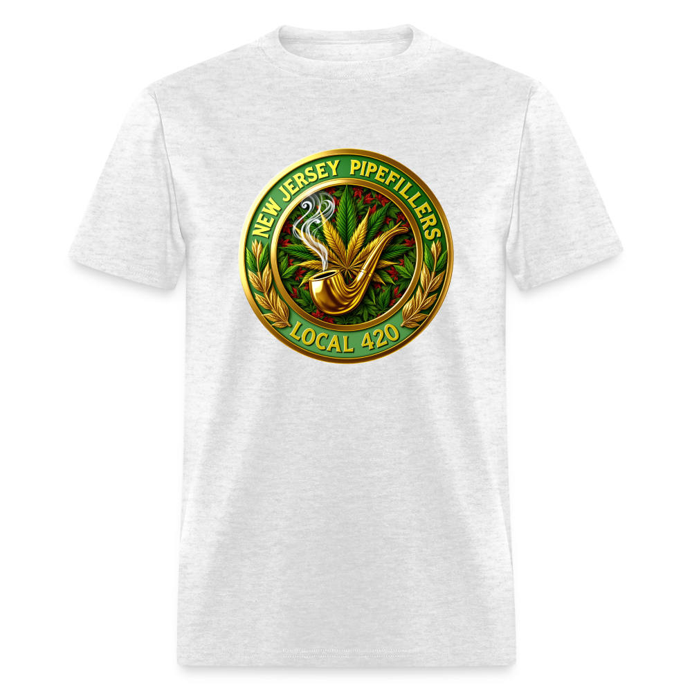 NEW JERSEY PIPEFILLERS LOCAL 420 Men's T-Shirt - light heather gray