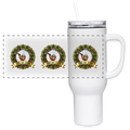 TEXAS PIPEFILLERS LOCAL 420 40oz Stainless Steel Travel Tumbler - white