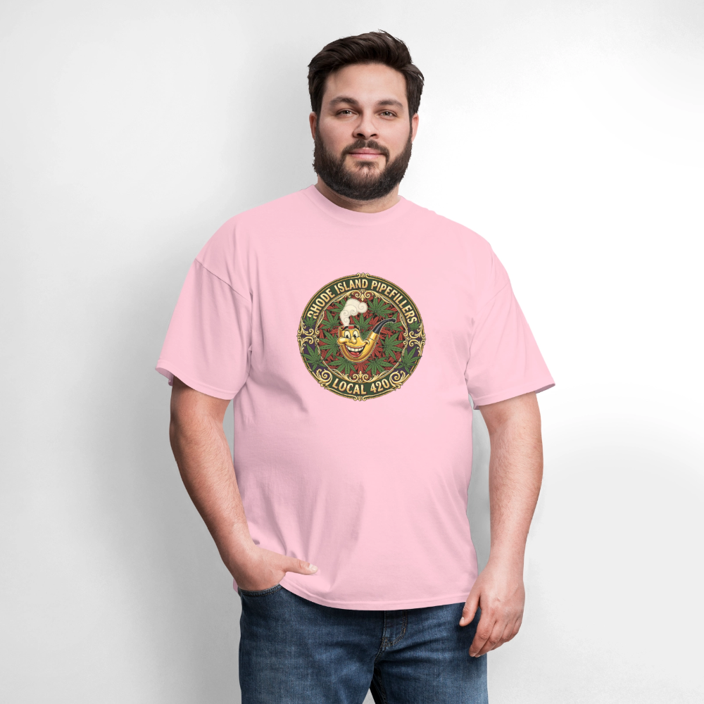 TEXAS PIPEFILLERS LOCAL 420 Men's T-Shirt - pink