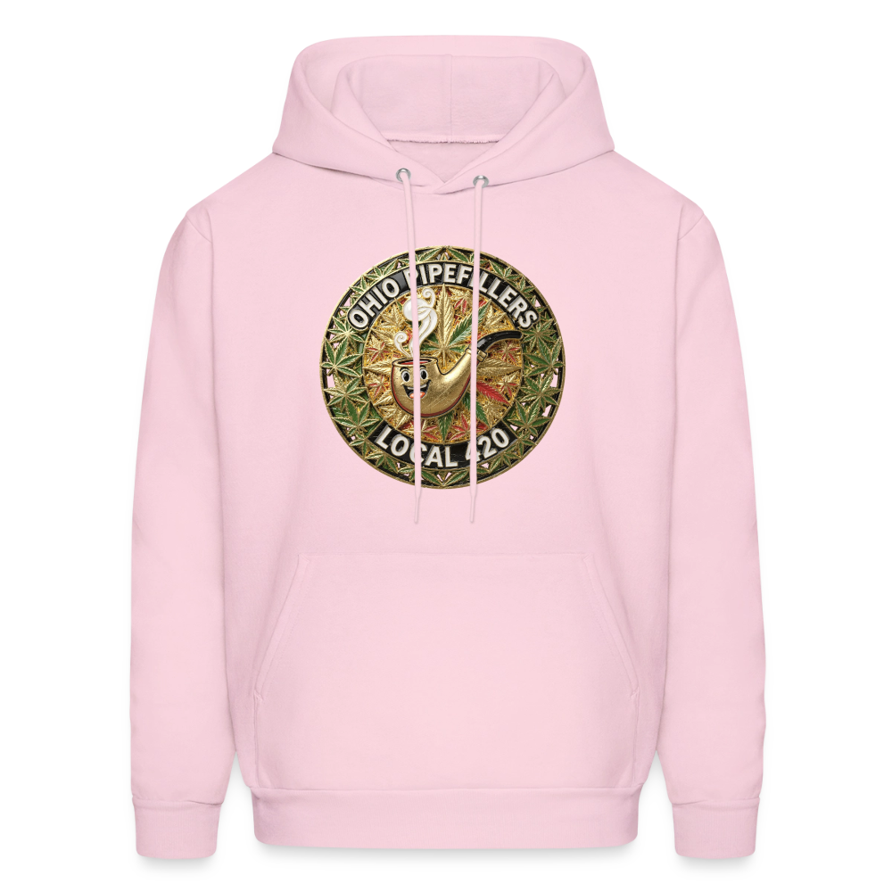 OHIO PIPEFILLERS LOCAL 420  Men's Hoodie - pale pink