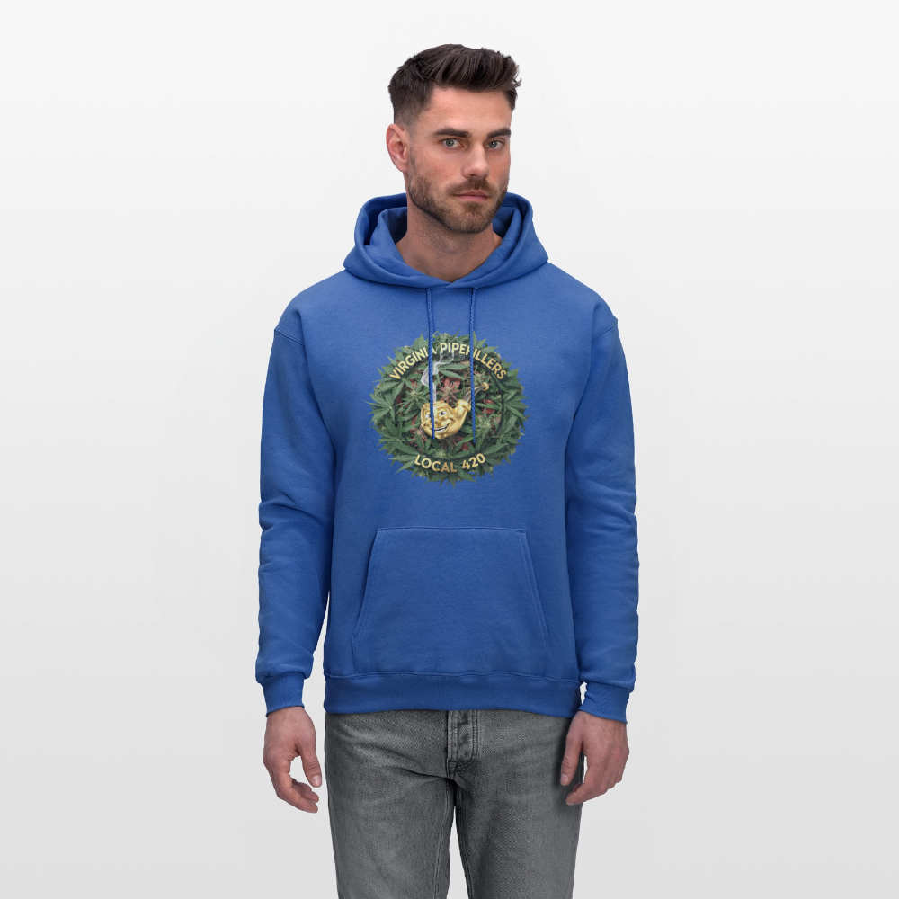 VIRGINIA PIPEFILLERS LOCAL 420 F/B DESIGN Men's  Hoodie - royal blue