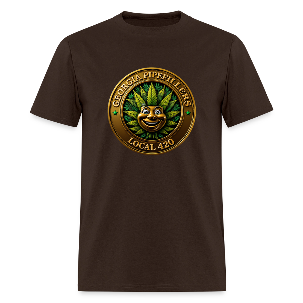 GEORGIA PIPEFILLERS LOCAL 420 Men's T-Shirt - brown