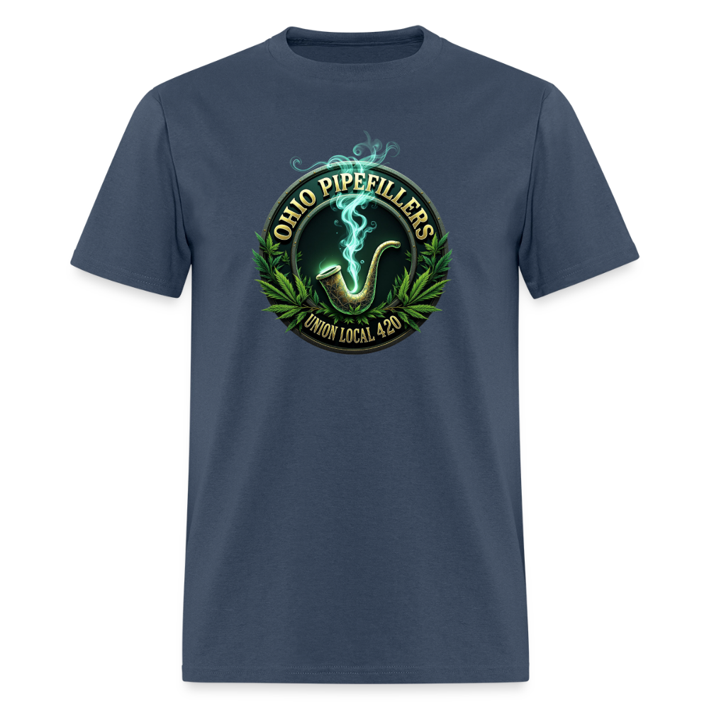 OHIO PIPEFILLERS UNION LOCAL 420 Men's T-Shirt -  blue dusk