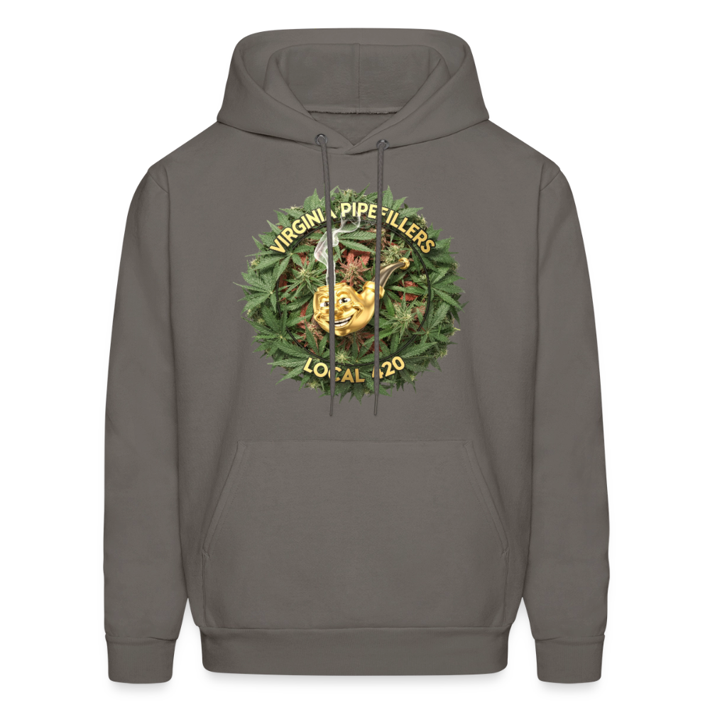 VIRGINIA PIPEFILLERS LOCAL 420 F/B DESIGN Men's  Hoodie - asphalt gray