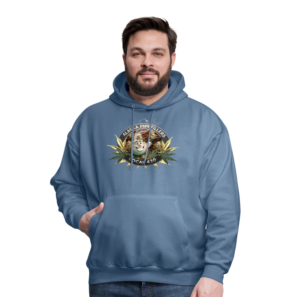 ALASKA  PIPEFILLERS LOCAL 420 F/B DESIGN Men's Hoodie - denim blue