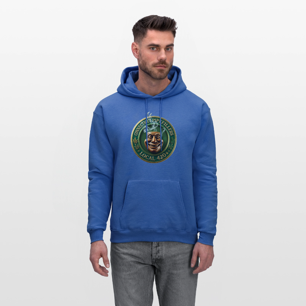 CONNECTICUT PIPEFILLERS LOCAL 420 F/B DESIGN Men's  Hoodie - royal blue