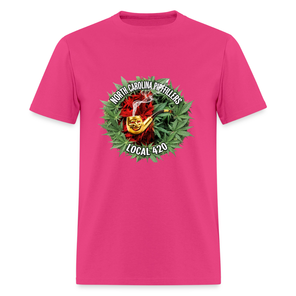 NORTH CAROLINA PIPEFILLERS LOCAL 420 Men's T-Shirt - fuchsia