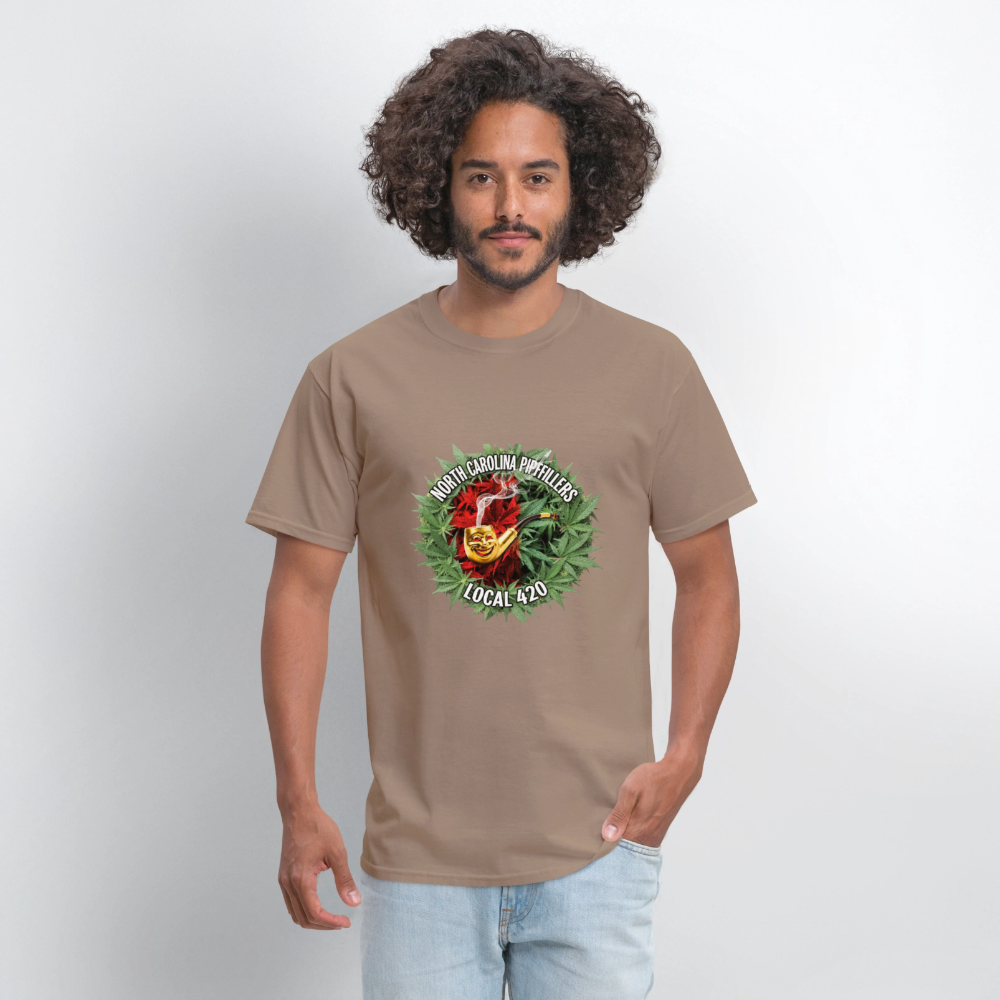 NORTH CAROLINA PIPEFILLERS LOCAL 420 Men's T-Shirt - safari