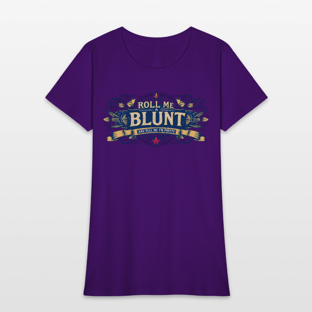 ROLL ME A BLUNT Women's T-Shirt - purple