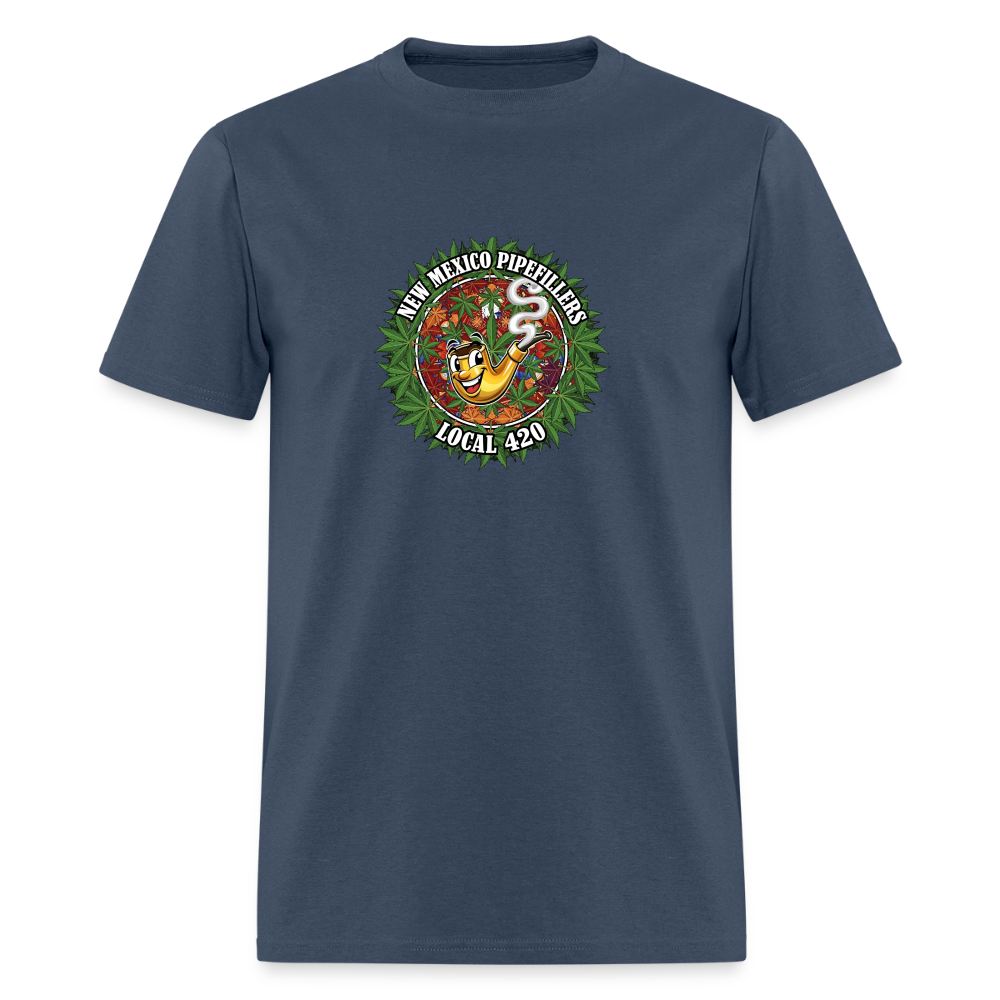 NEW MEXICO PIPEFILLERS LOCAL 420 MEN'S T-Shirt -  blue dusk