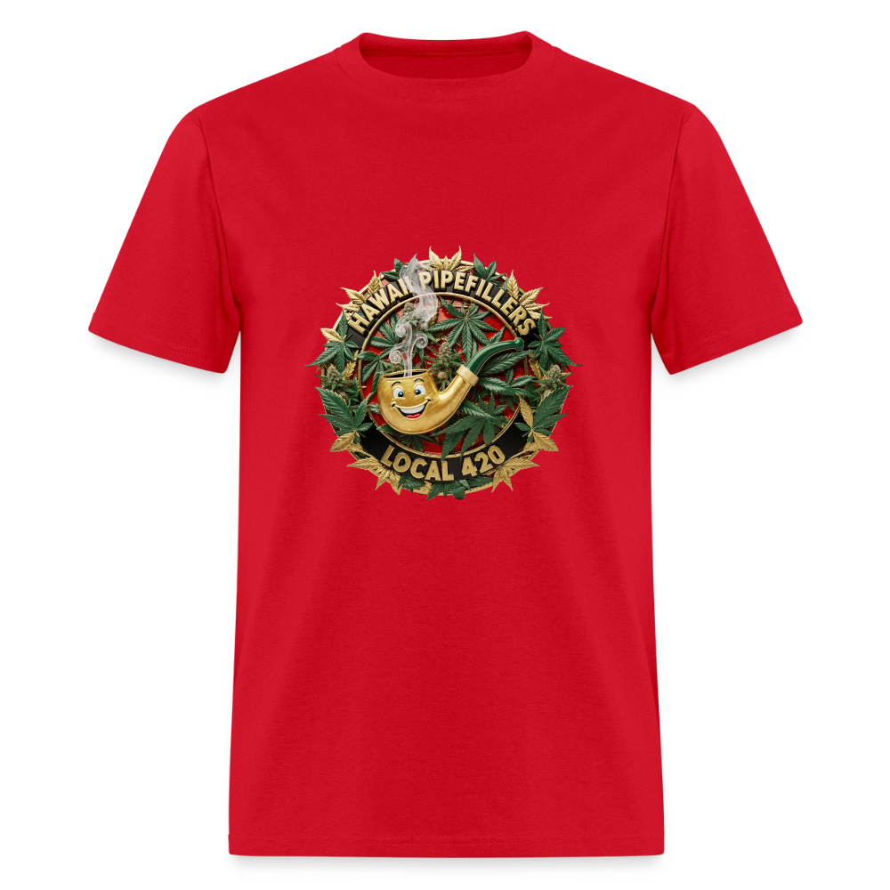 HAWAII PIPEFILLERS LOCAL 420 Men's T-Shirt - red