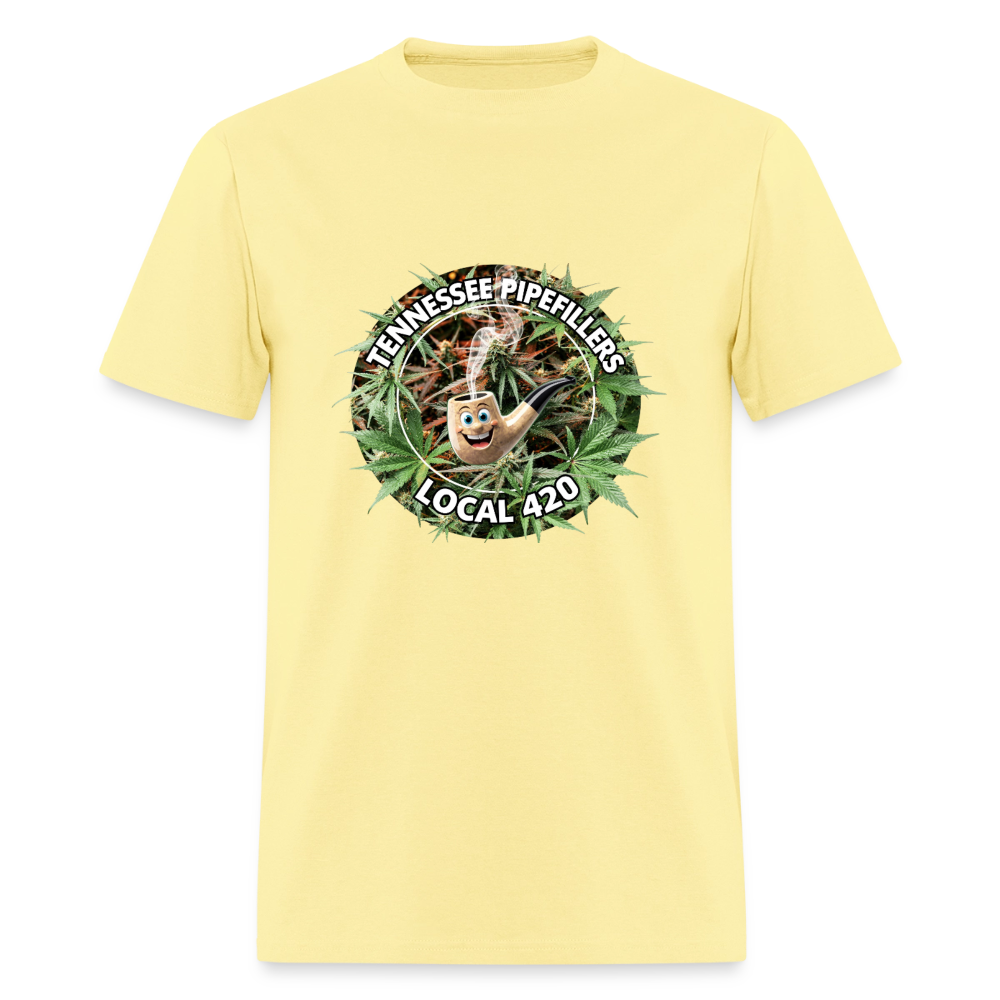 TENNESSEE PIPEFILLERS LOCAL 420 F/B DESIGN Men's T-Shirt - cornsilk
