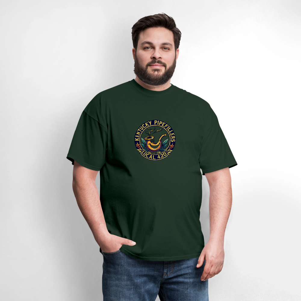 KENTUCKY PIPEFILLERS LOCAL 420 Men's T-Shirt - forest green