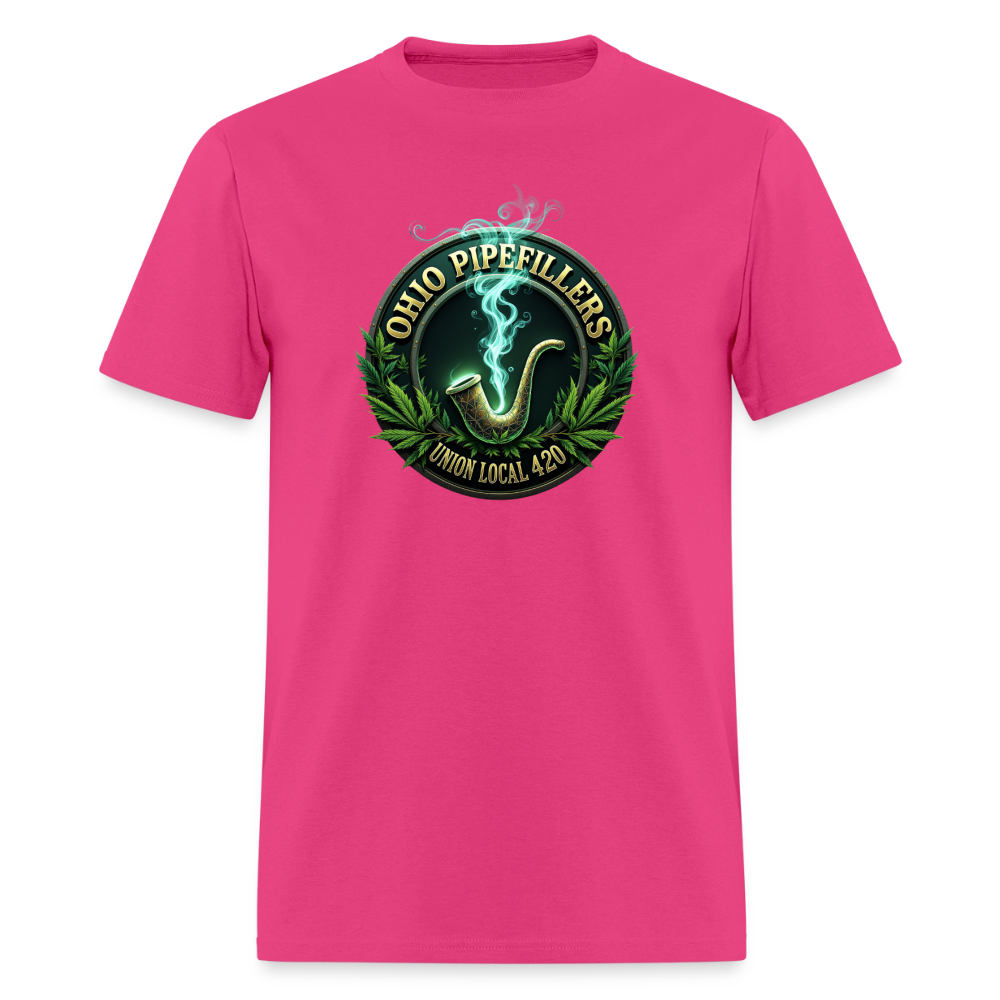 OHIO PIPEFILLERS UNION LOCAL 420 Men's T-Shirt - fuchsia