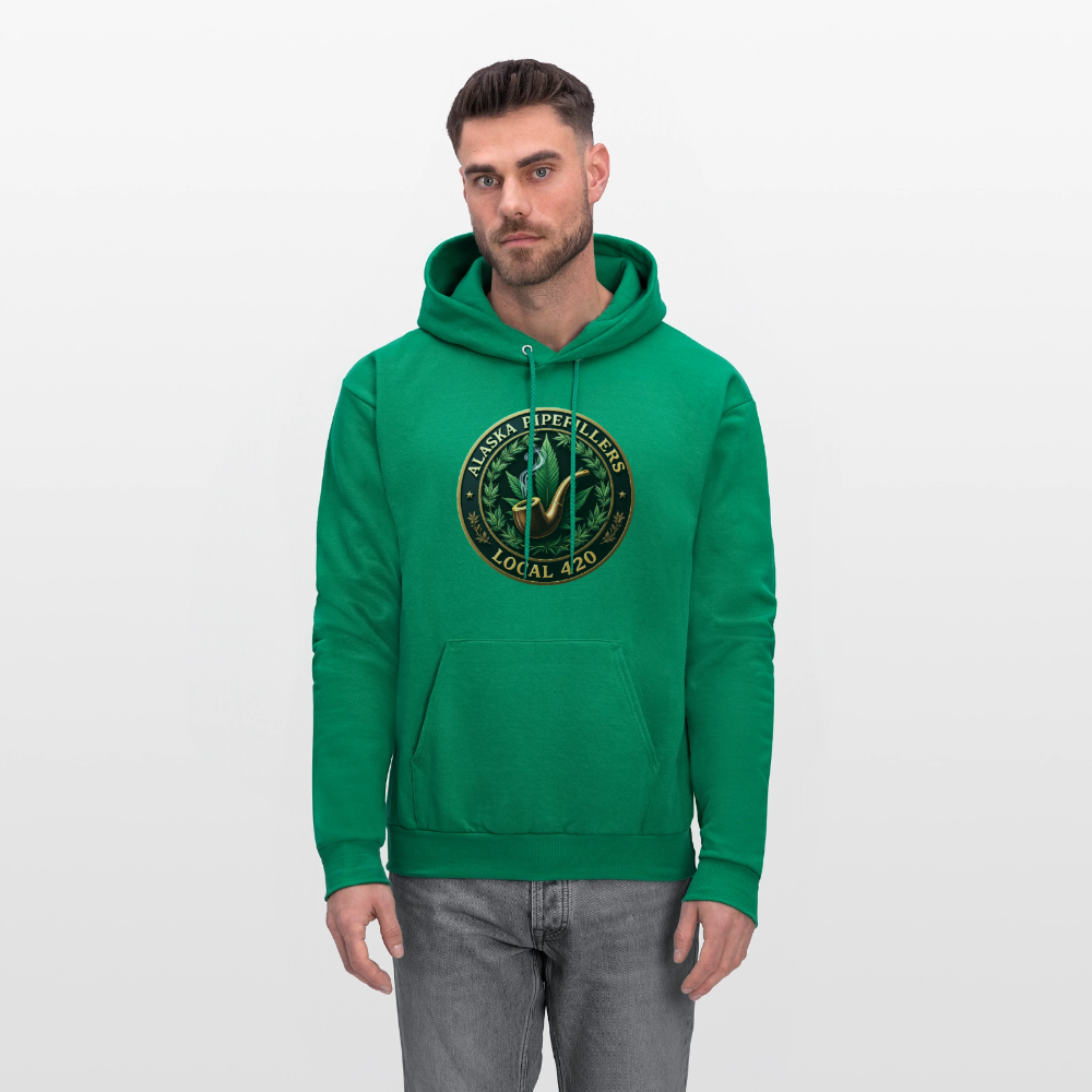 ALASKA PIPEFILLERS LOCAL 420 F/B DESIGN Men's Hoodie - kelly green