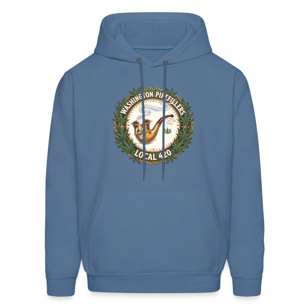 WASHINGTON PIPEFILLERS LOCAL 420 Men's Hoodie - denim blue