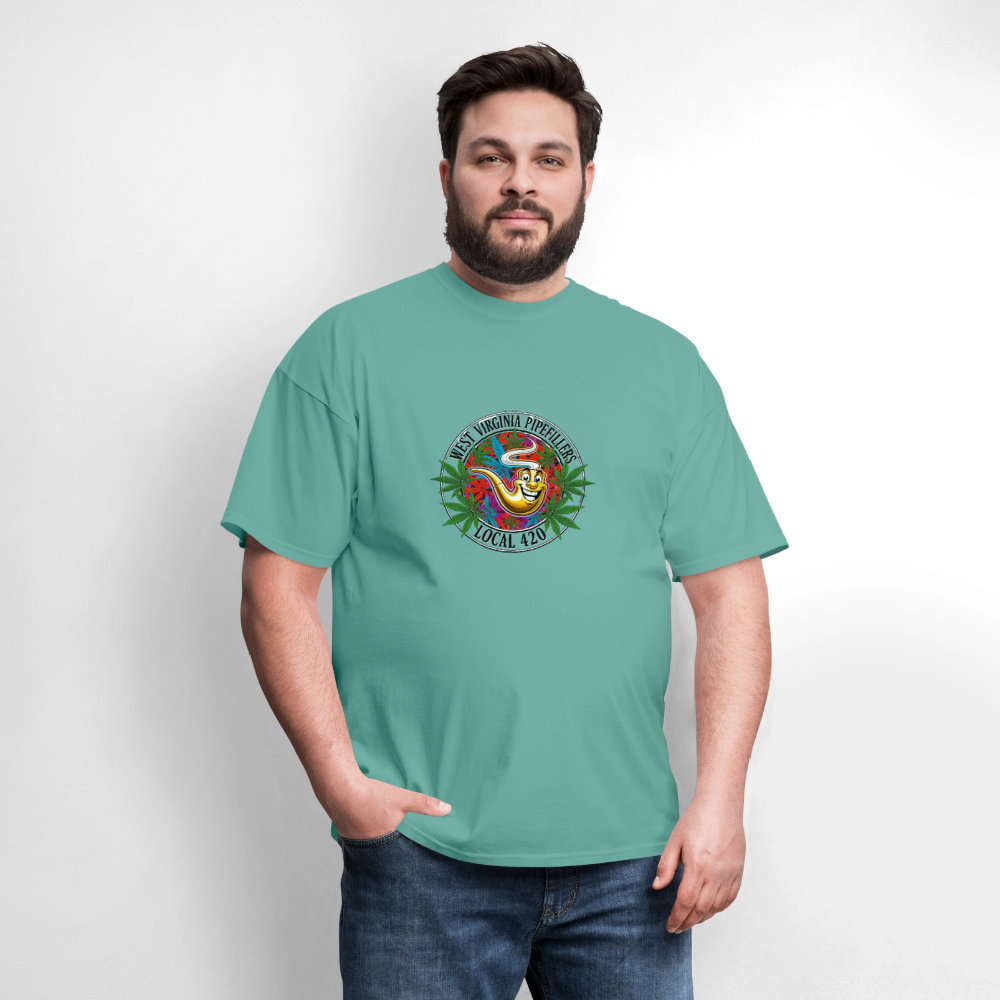 WEST VIRGINIA PIPEFILLERS LOCAL 420 Men's T-Shirt - aquatic