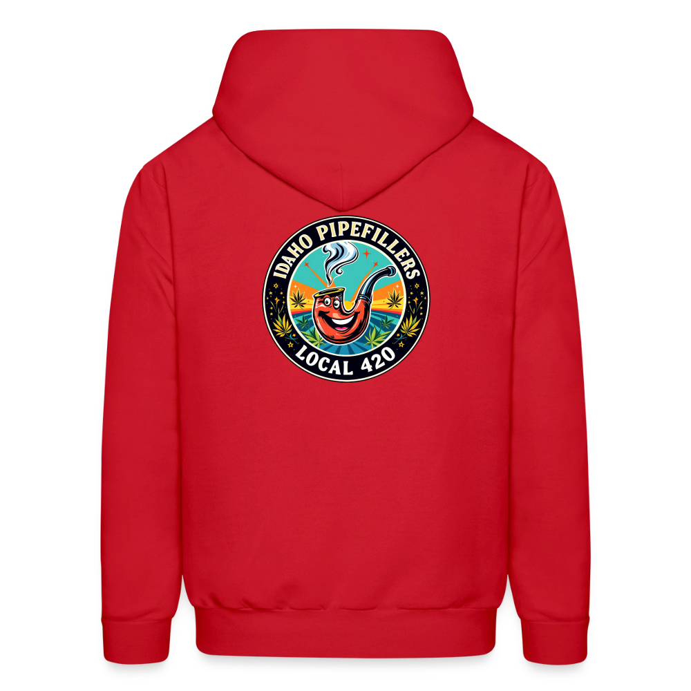 IDAHO PIPEFILLERS LOCAL 420 F/B DESIGN Men's Hoodie - red