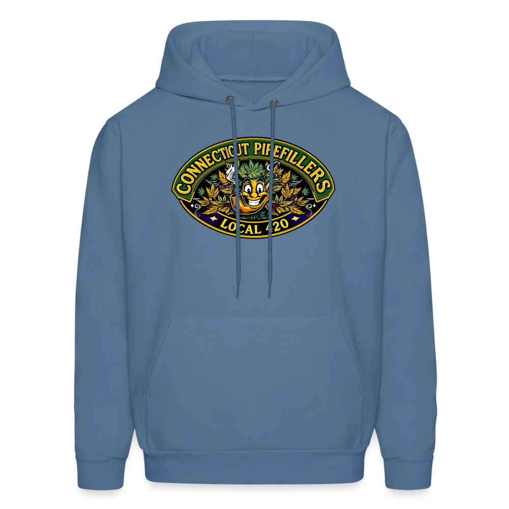 CONNECTICUT PIPEFILLERD LOCAL 420 F/B DESIGN Men's Hoodie - denim blue