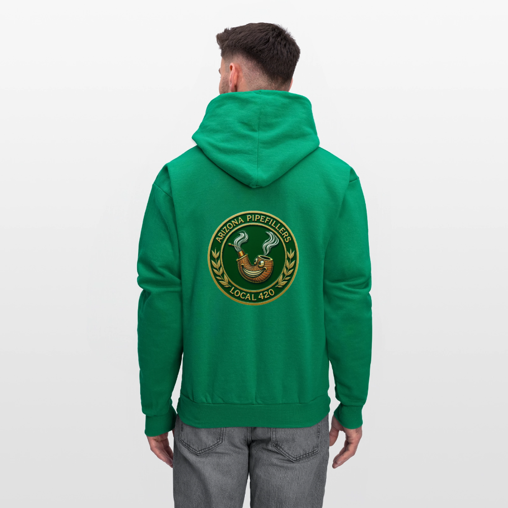 ARIZONIA PIPEFILLERS LOCAL 420 F/B DESIGN Men's Hoodie - kelly green