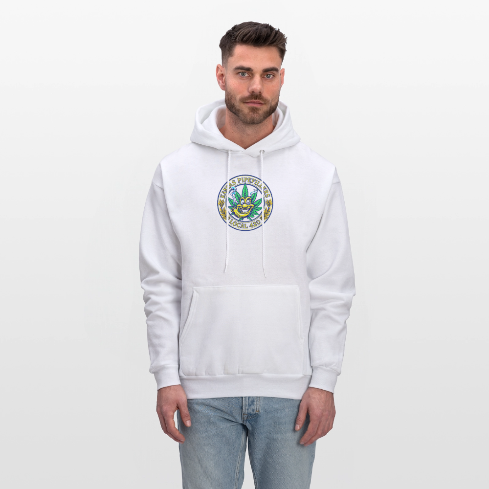 KANSAS PIPEFILLERS LOCAL 420 F/B DESIGNS  Men's Hoodie - white