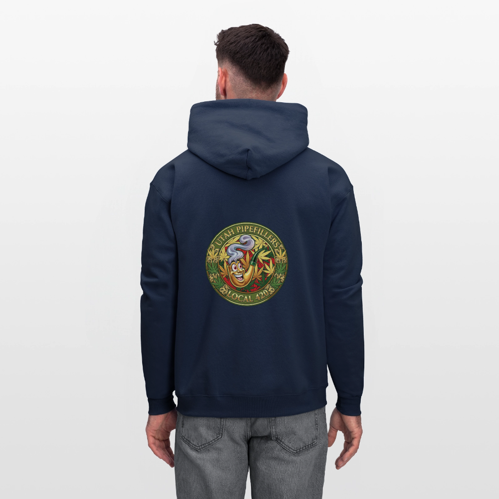 UTAH PIPEFILLERS LOCAL 420 F/B DESIGN Men's Hoodie - navy