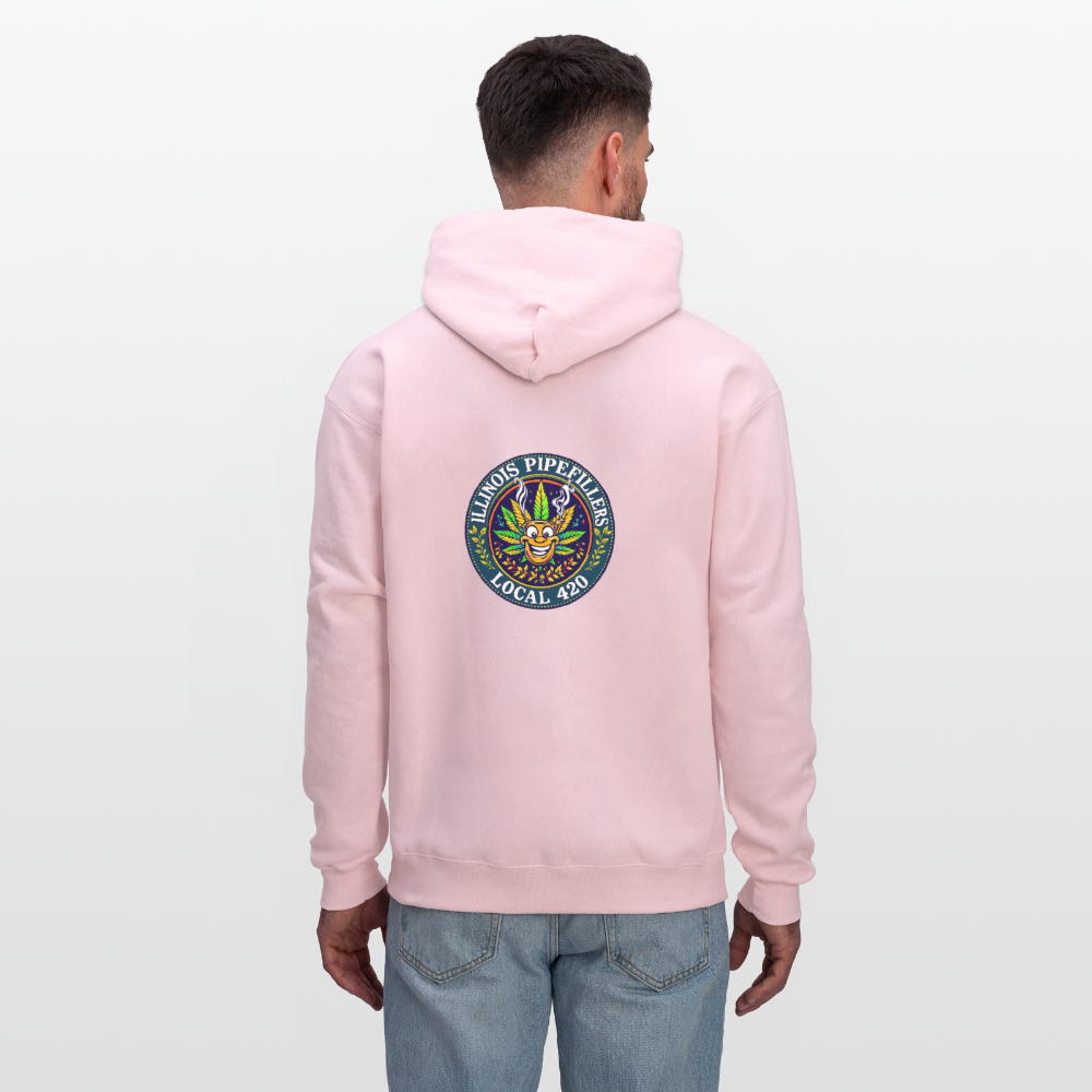 ILLINOIS PIPEFILLERS LOCAL 420 F/B DESIGN Men's Hoodie - pale pink