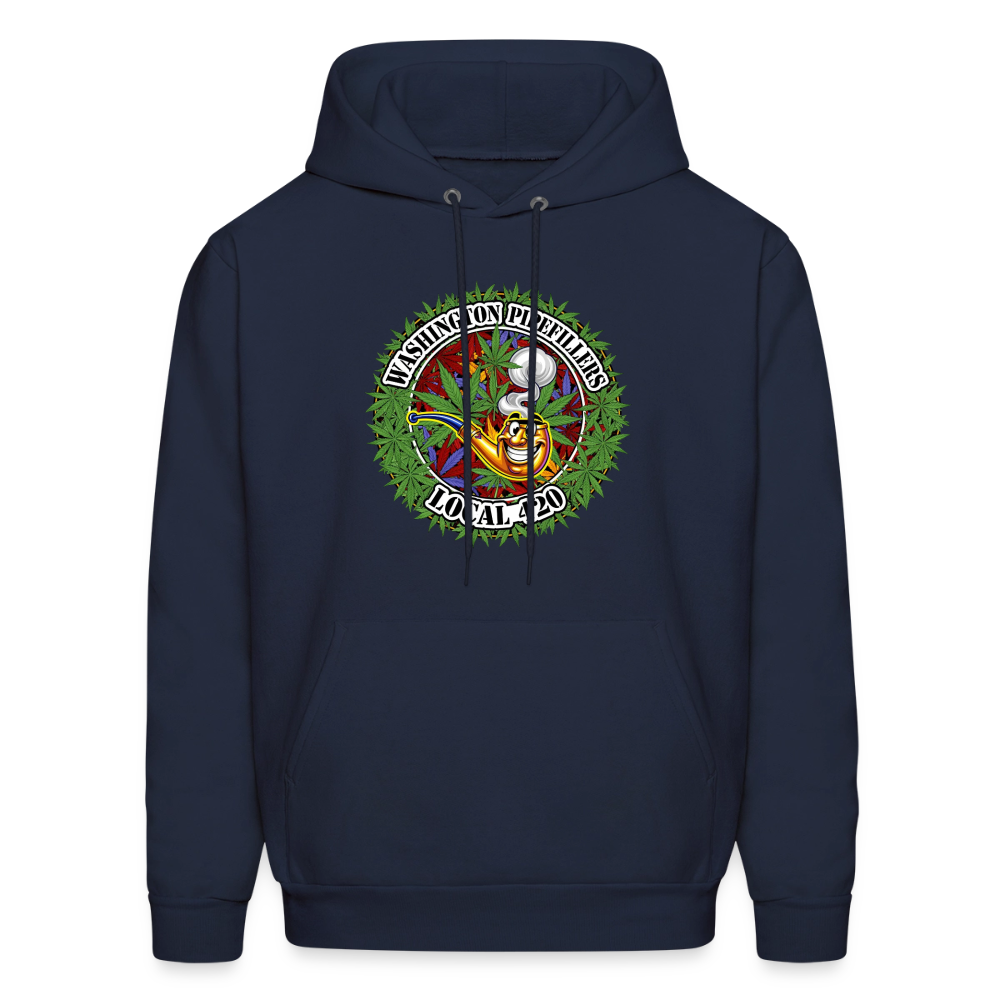 WASHINGTON PIPEFILLERS LOCAL 420 F/B DESIGN Men's Hoodie - navy