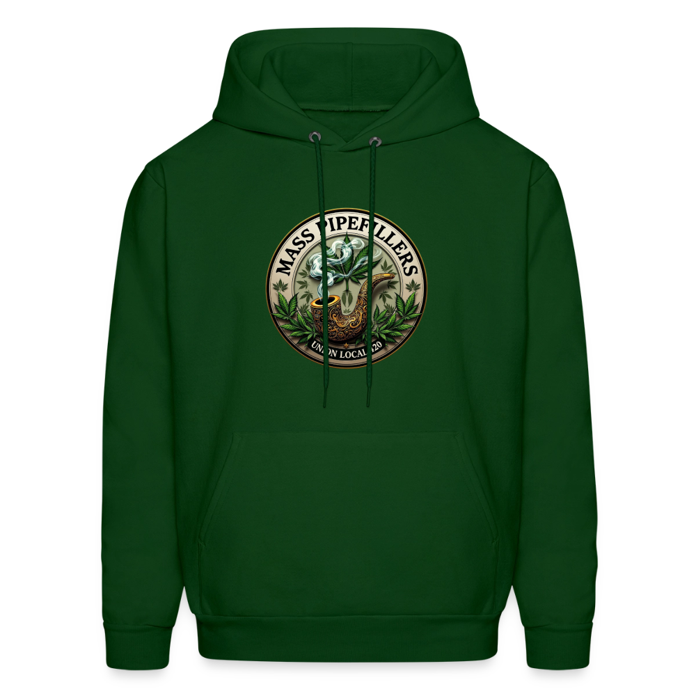 MASS PIPEFILLERS LOCAL 420 Men's Hoodie - forest green