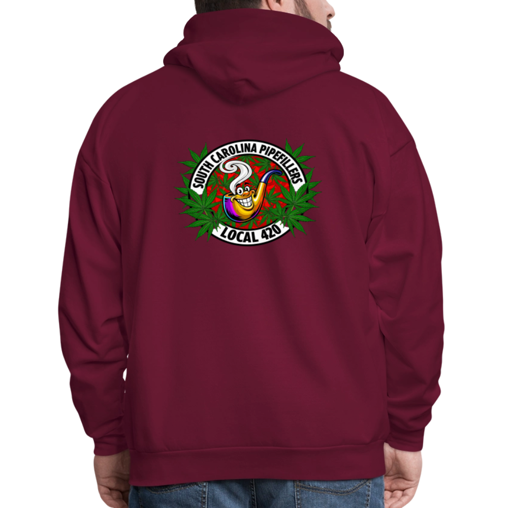 SOUTH CAROLINA PIPEFILLERS LOCAL 420 F/B DESIGN Men's Hoodie - burgundy