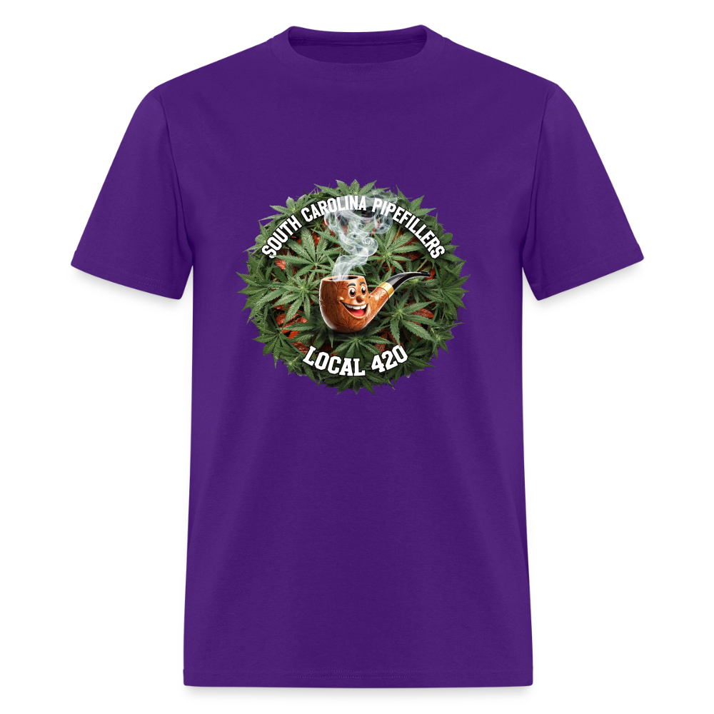 SOUTH CAROLINA PIPEFILLERS LOCAL 420 Men's T-Shirt - purple
