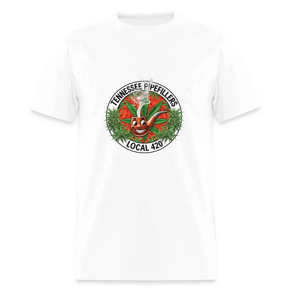 TENNESSEE PIPEFILLERS LOCAL 420 Men's T-Shirt - white