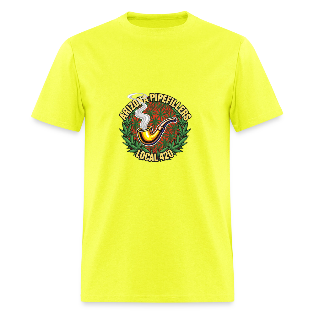 ARIZONA PIPEFILLERS LOCAL 420 MEN'S T-Shirt - safety green