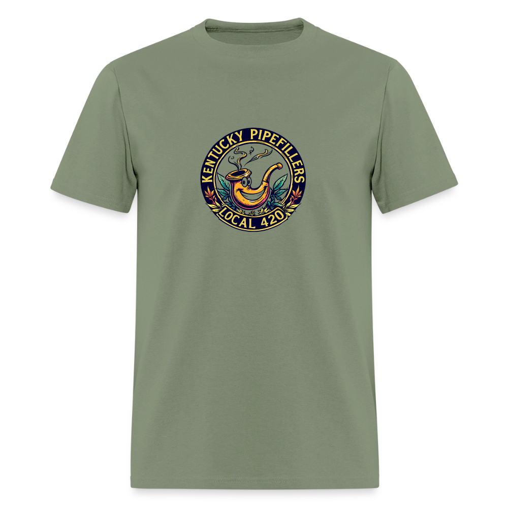 KENTUCKY  PIPEFILLERS LOCAL 420 Men's T-Shirt - military green