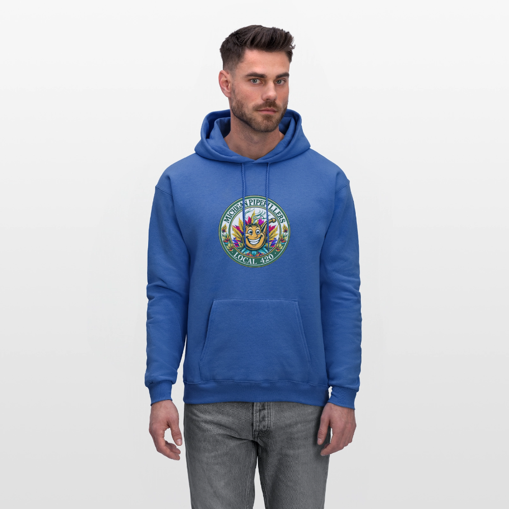 MICHIGAN PIPEFILLERS LOCAL 420 Men's Hoodie - royal blue