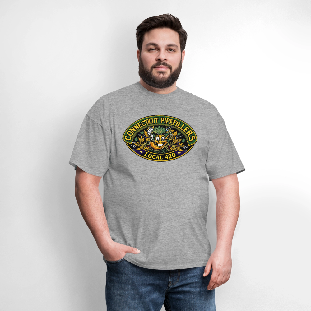 CONNECTICUT PIPEFILLERD LOCAL 420Men's T-Shirt - heather gray