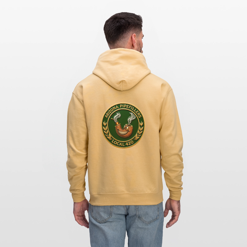 ARIZONIA PIPEFILLERS LOCAL 420 F/B DESIGN Men's Hoodie - light gold 