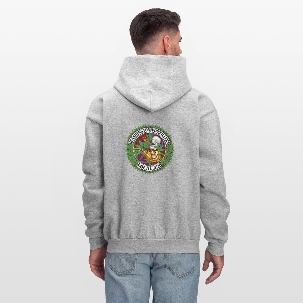 WASHINGTON PIPEFILLERS LOCAL 420 F/B DESIGN Men's Hoodie - heather gray