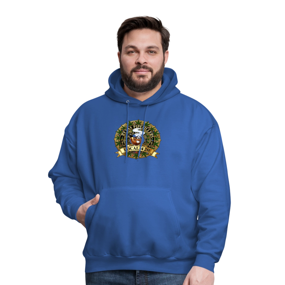 TEXAS PIPEFILLERS LOCAL 420 Men's Hoodie - royal blue