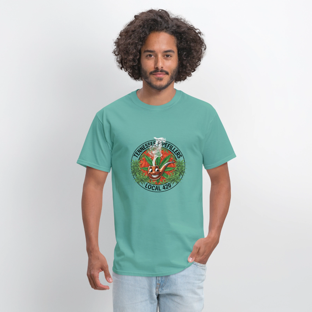 TENNESSEE PIPEFILLERS LOCAL 420 Men's T-Shirt - aquatic