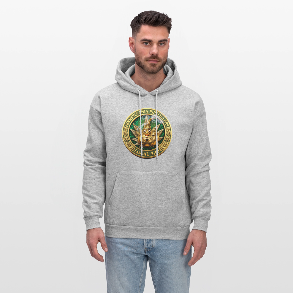 PENNSYLVANIA PIPEFILLERS LOCAL 420 F/B DESIGNS Men's Hoodie - heather gray