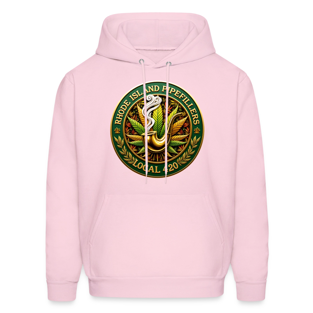 RHODE ISLAND PIPEFILLERS LOCAL 420 F/B DESIGNS Men's Hoodie - pale pink