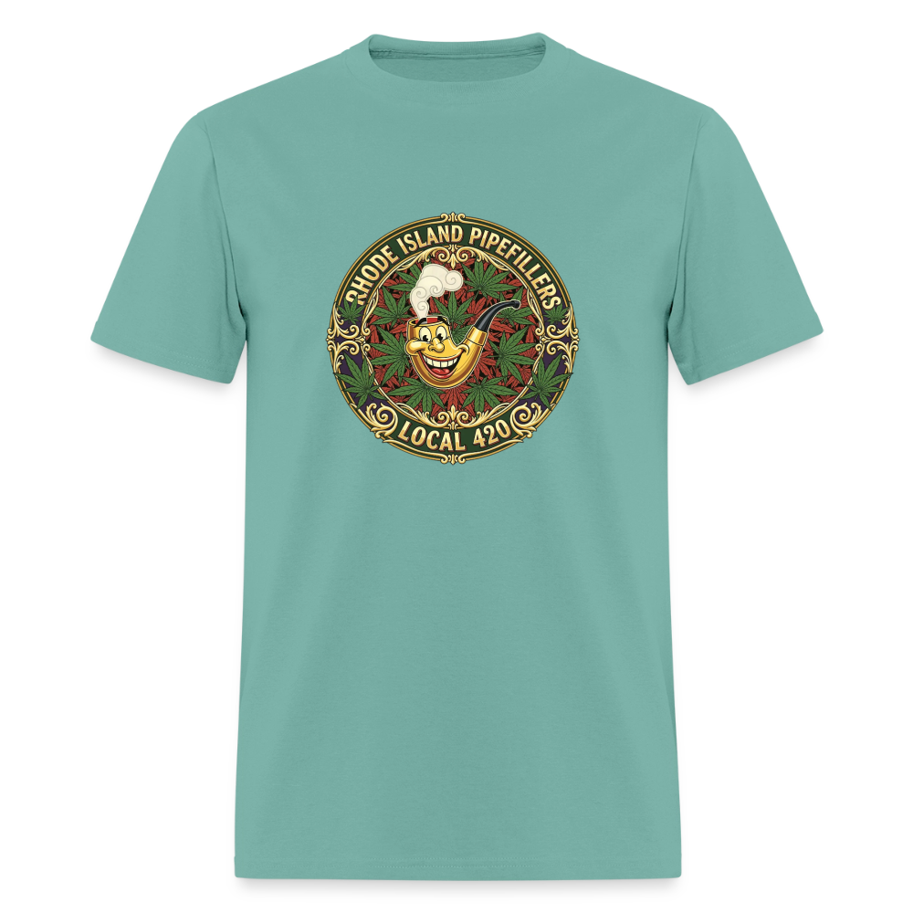 TEXAS PIPEFILLERS LOCAL 420 Men's T-Shirt - aquatic