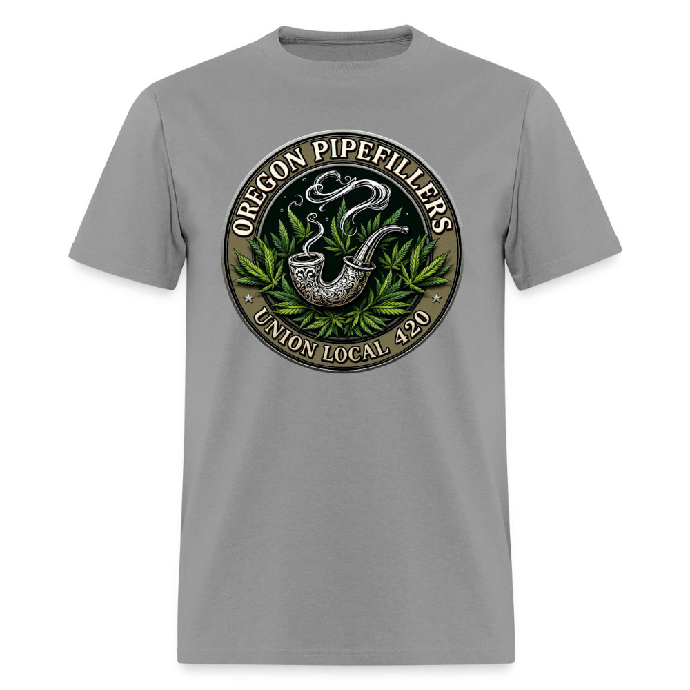 OREGON PIPEFILLERS LOCAL 420 2 EMBLEM Men's T-Shirt - rock